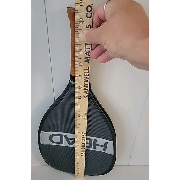 AMF Head Master Racketball Racquet Metal Frame Brown 3 3/4 Grip w/Head Cover - Picture 13 of 15